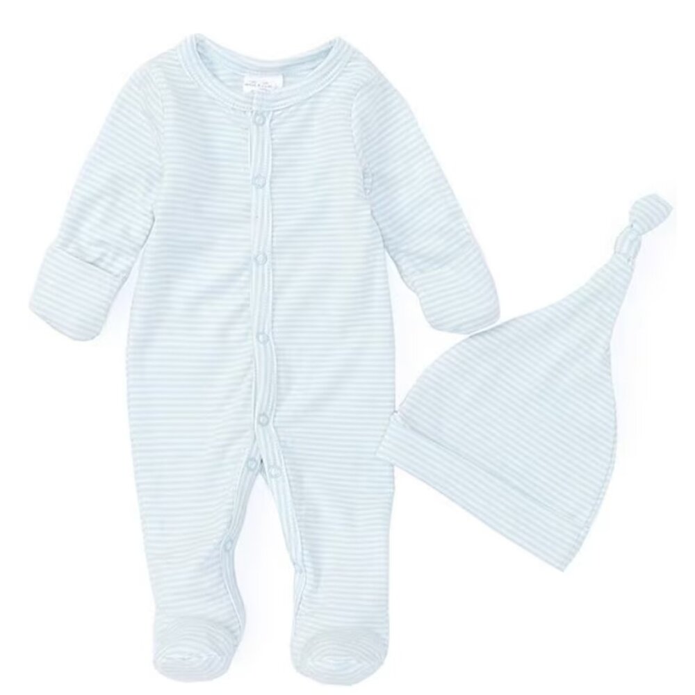 Starting Out Baby Boys Long Sleeve Footie Stripe Coverall